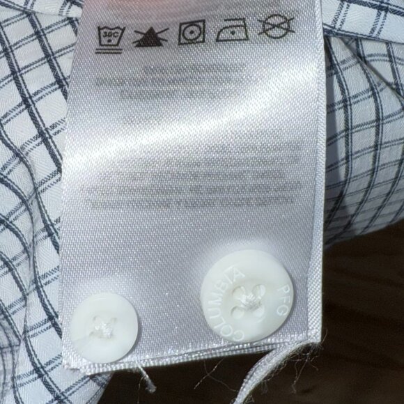 Columbia Super Tamiami PFG Short Sleeve Stripped Men's Medium Button Down Shirt - Picture 8 of 10